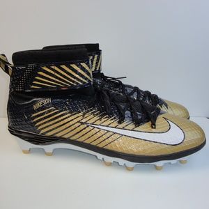 black & gold football cleats